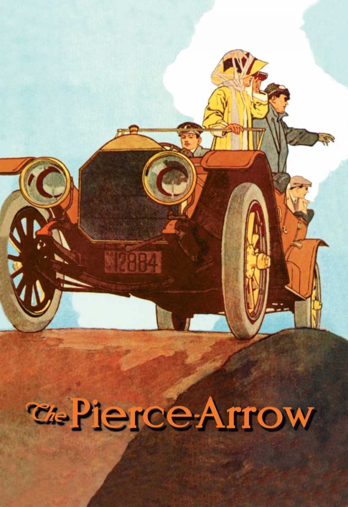 Art Print: Sightseeing from the Pierce-Arrow