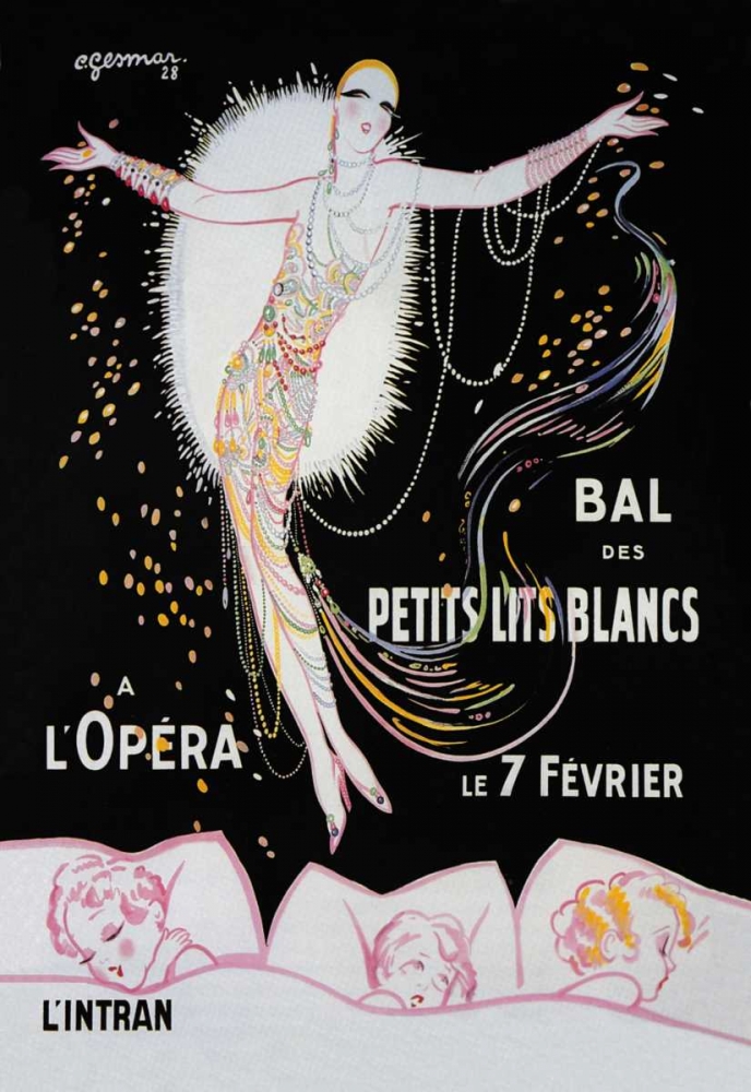 Art Print: Dance of the Little White Lights