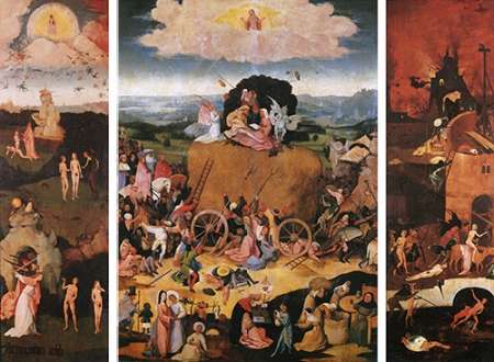 Wall art: The Haywain, by Bosch, Hieronymus