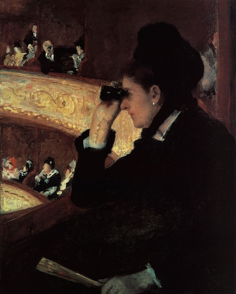 Wall Art Painting id:266016, Name: At The Opera 1879, Artist: Cassatt, Mary