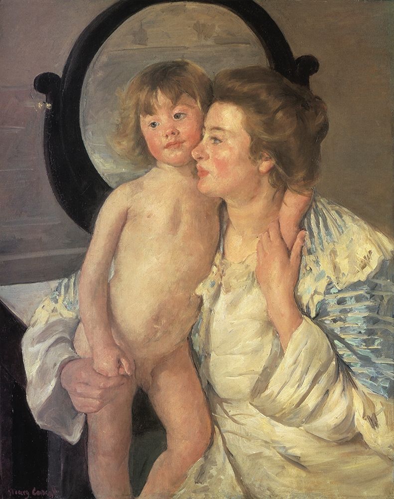 Wall Art Painting id:266048, Name: Mother And Child 1899, Artist: Cassatt, Mary