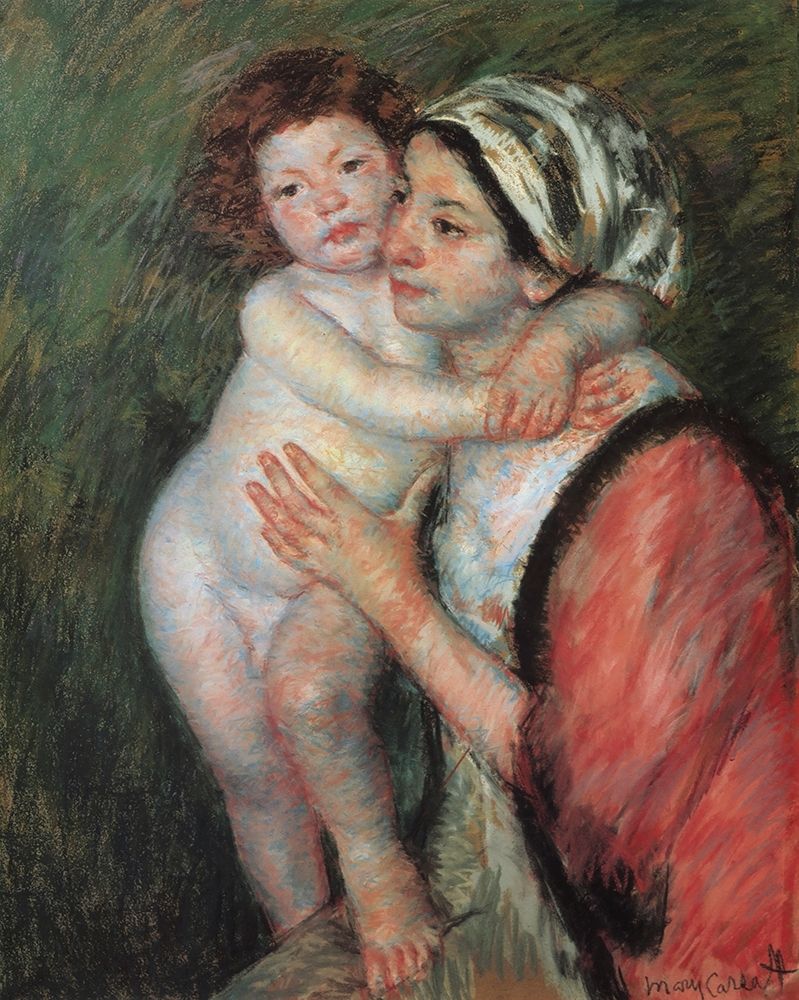 Wall Art Painting id:266049, Name: Mother And Child 1914, Artist: Cassatt, Mary