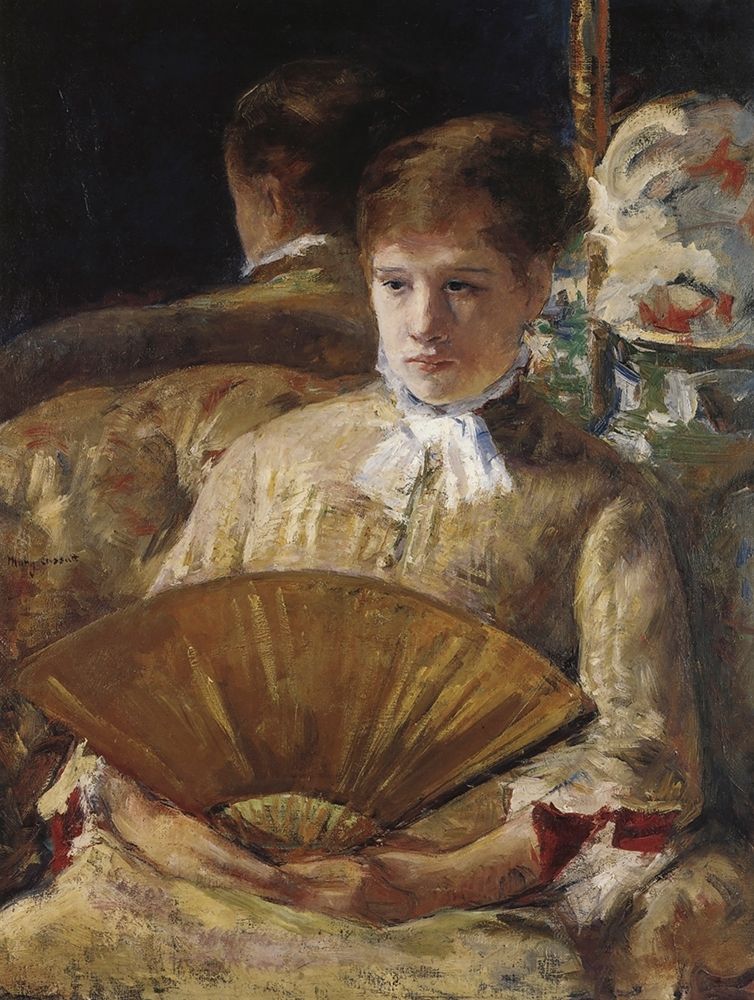 Wall Art Painting id:266056, Name: Portrait Of A Lady 1877, Artist: Cassatt, Mary