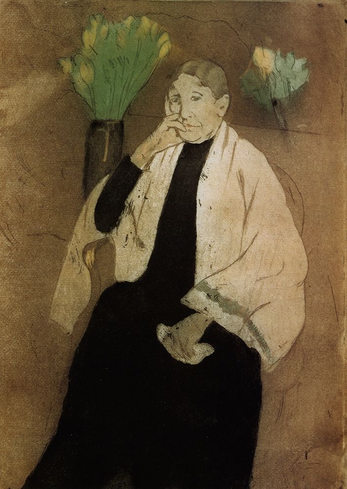 Wall Art Painting id:266066, Name: Portrait Of The Artists Mother 1890, Artist: Cassatt, Mary
