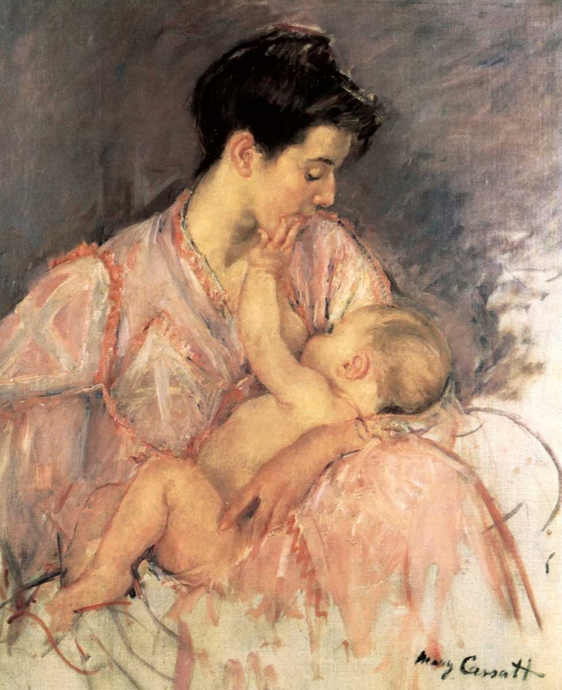 Wall Art Painting id:92452, Name: Sketch For Mother Jeanne Nursing Her Baby 1906, Artist: Cassatt, Mary
