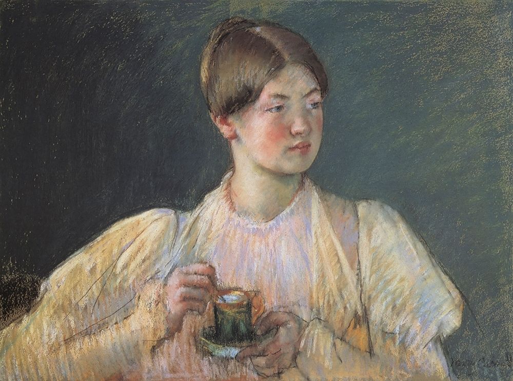 Wall Art Painting id:266086, Name: The Cup Of Chocolate 1897, Artist: Cassatt, Mary