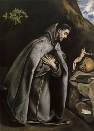 Art Print: Saint Francis Meditating