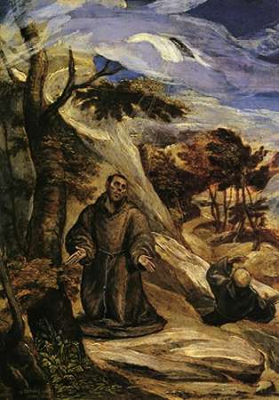 Art Print: Saint Francis Receiving The Stigmata
