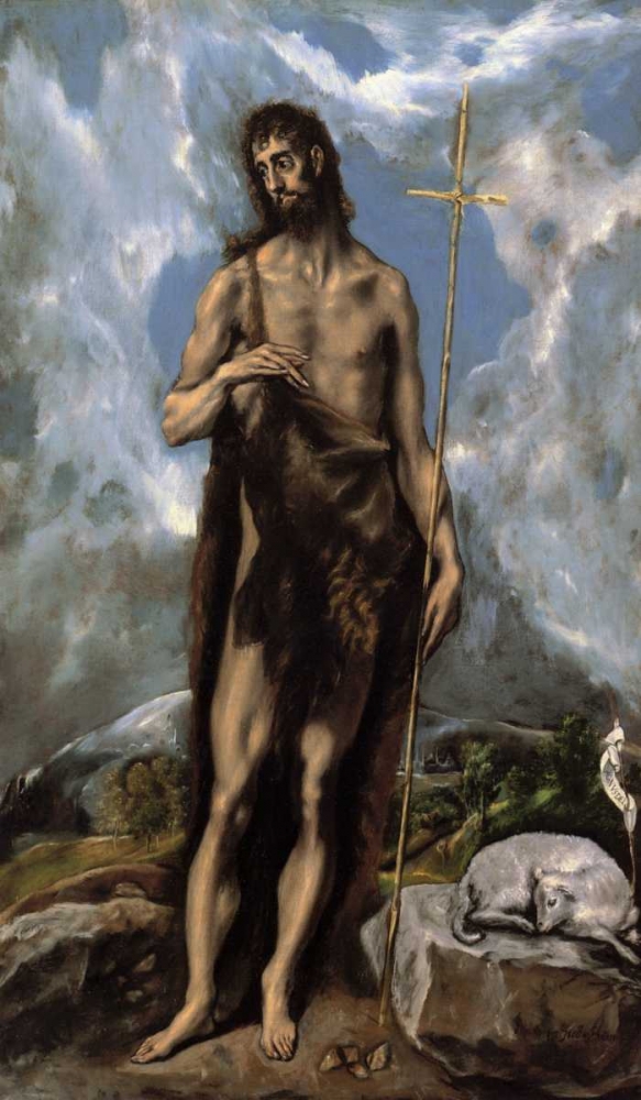 Wall Art Painting id:92492, Name: Saint John The Baptist, Artist: El Greco
