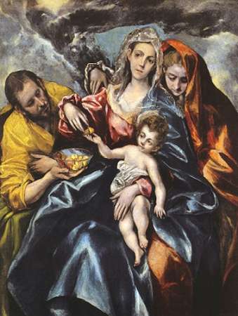 Art Print: The Holy Family With Saint Mary Magdalen