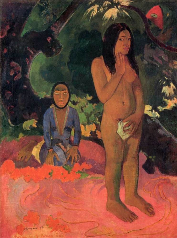 Wall Art Painting id:92526, Name: Words Of The Devil, Artist: Gauguin, Paul