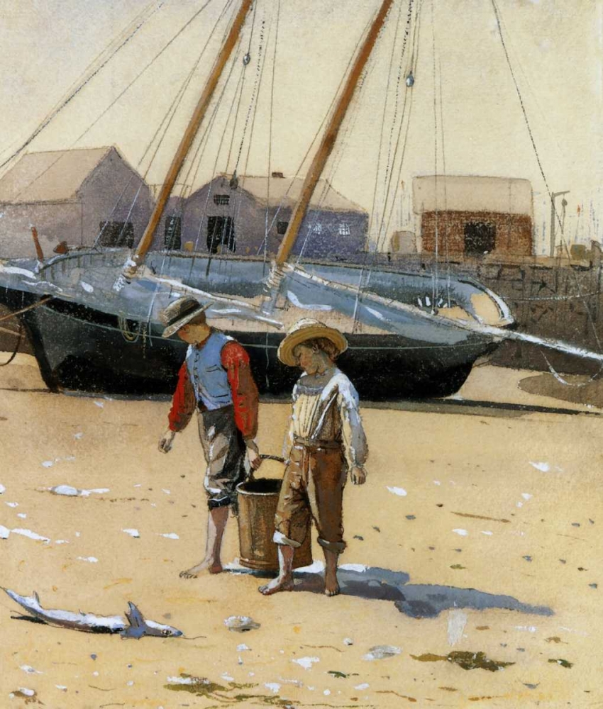 Art Print: The Basket Of Clams 1873
