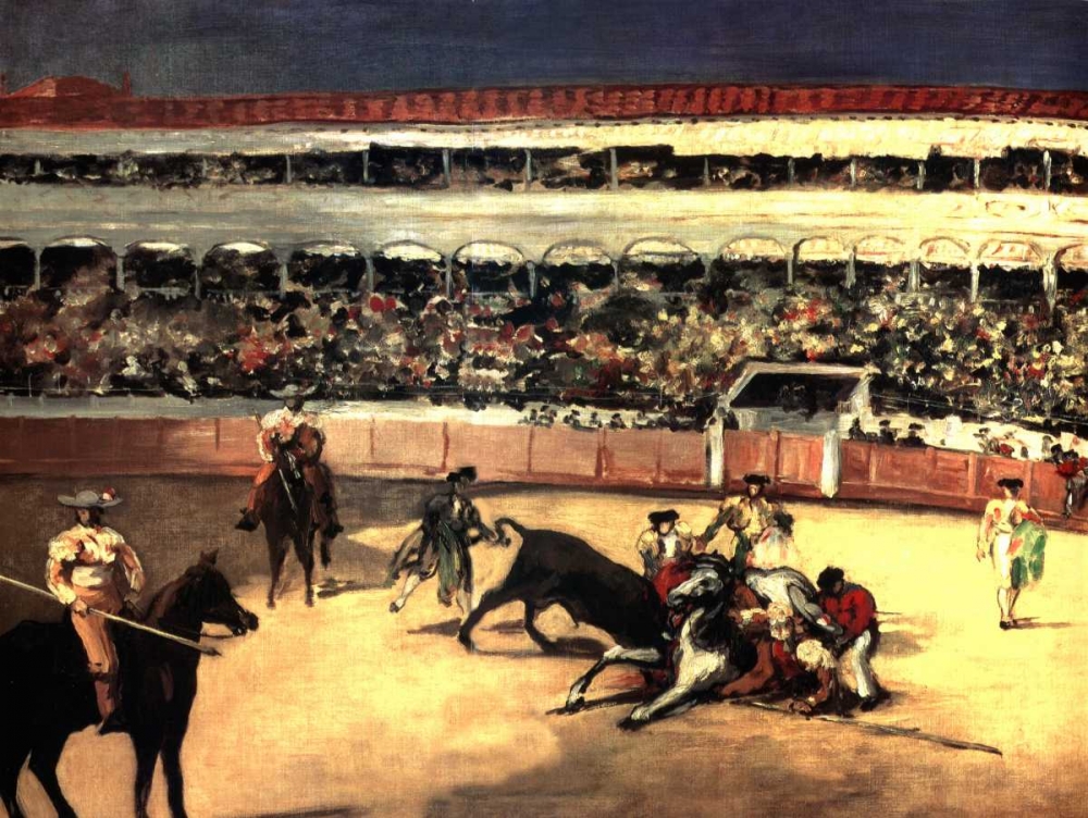 Wall Art Painting id:92677, Name: Bullfighters, Artist: Manet, Edouard