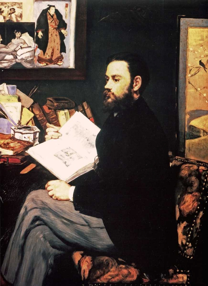 Wall Art Painting id:92680, Name: Emile Zola, 1868, Artist: Manet, Edouard