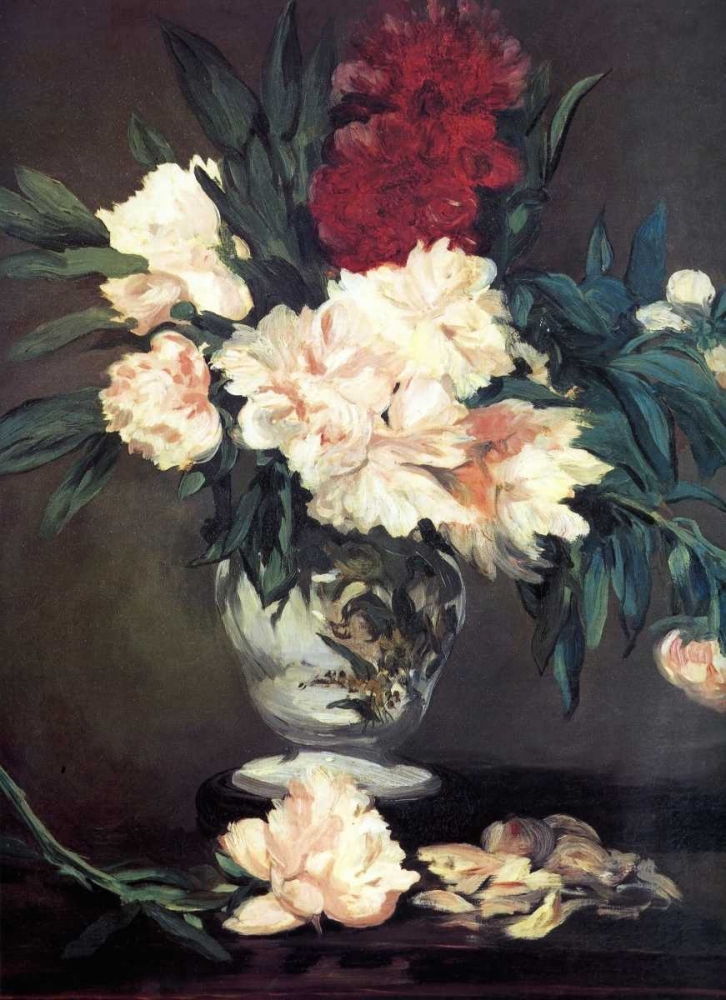 Wall Art Painting id:92684, Name: Vase of Peonies, Artist: Manet, Edouard