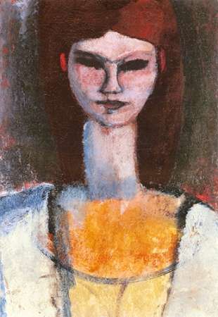 Wall Art Painting id:187872, Name: Bust Of A Young Woman, Artist: Modigliani, Amedeo