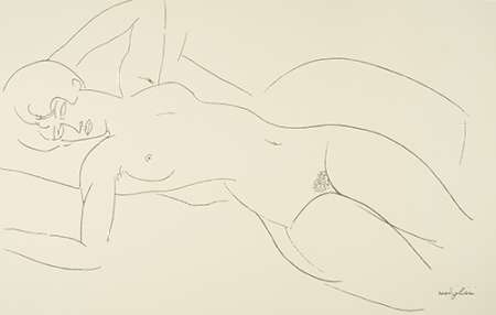 Wall art: Reclining Nude 3, by Modigliani, Amedeo