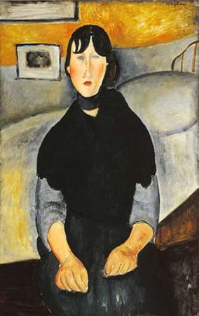 Wall Art Painting id:187968, Name: Young Woman Of The People, Artist: Modigliani, Amedeo