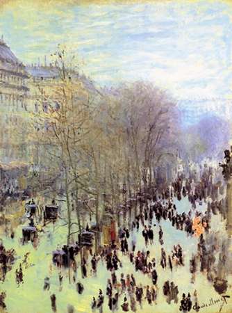 Wall Art Painting id:187975, Name: Boulevard des Capucines, 1873, Artist: Monet, Claude