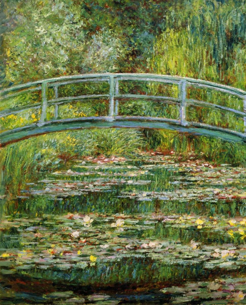 Wall Art Painting id:92760, Name: Japanese Bridge And Water Lilies - 1, Artist: Monet, Claude