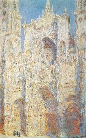 Wall Art Painting id:188018, Name: Rouen Cathedral West Facade Sunlight 1894, Artist: Monet, Claude