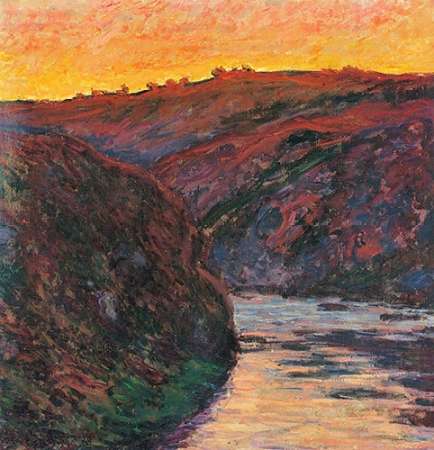 Wall art: The Creuse Sunset 1889, by Monet, Claude