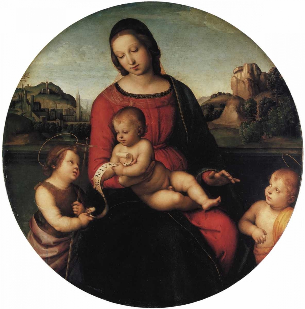 Art Print: Madonna And Child With Two Saints