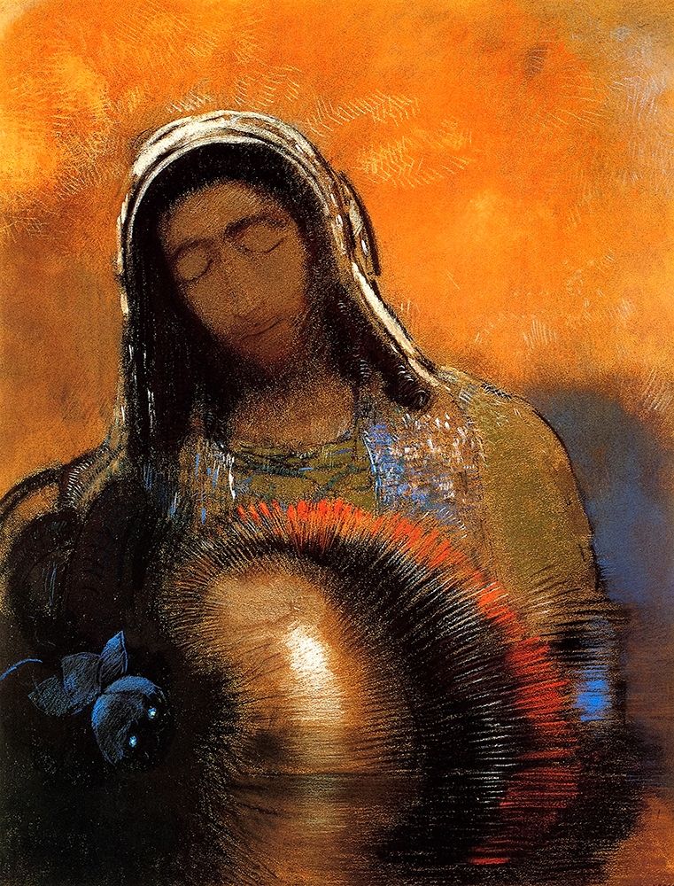Wall art: Buddha, by Redon, Odilon