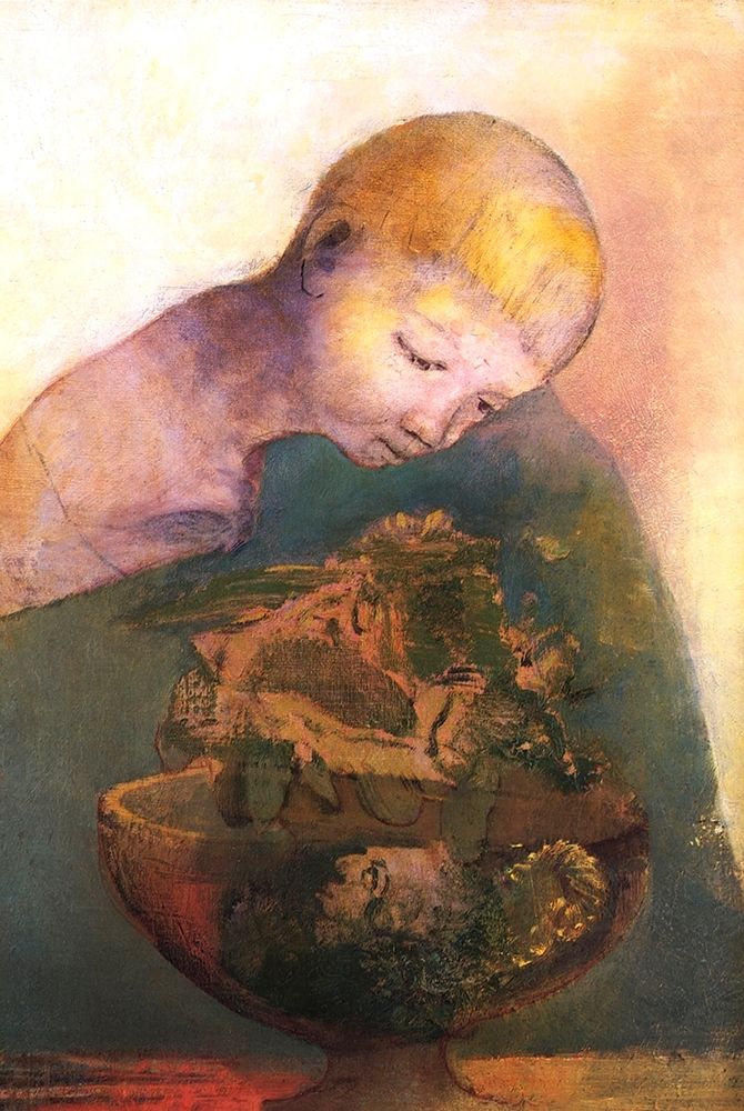 Wall Art Painting id:268456, Name: Chalice Of Becoming, Artist: Redon, Odilon