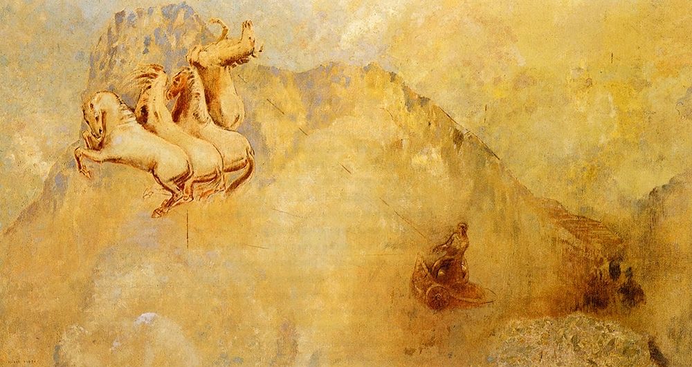 Wall Art Painting id:268457, Name: Chariot Of Apollo, Artist: Redon, Odilon