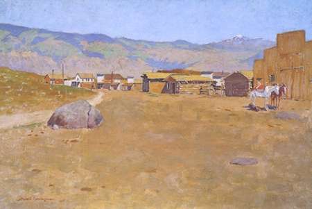 Wall Art Painting id:188051, Name: A Mining Town Wyoming, Artist: Remington, Frederic
