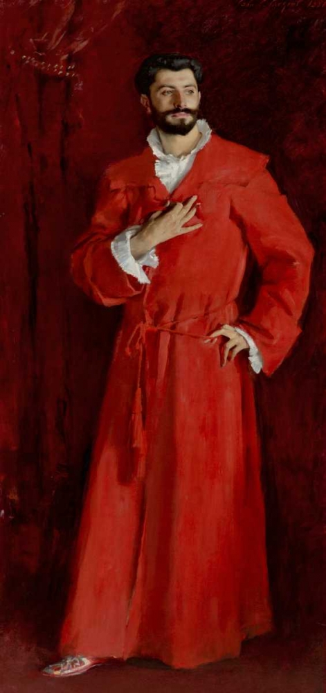 Wall Art Painting id:92861, Name: Doctor Pozzi at Home, 1881, Artist: Sargent, John Singer