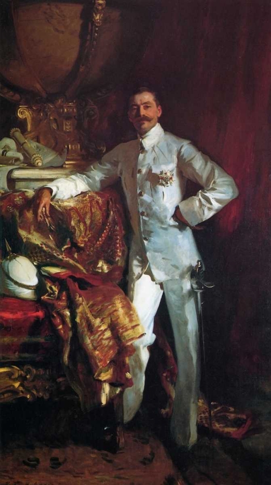 Wall Art Painting id:92882, Name: Sir Frank Swettenham, Artist: Sargent, John Singer