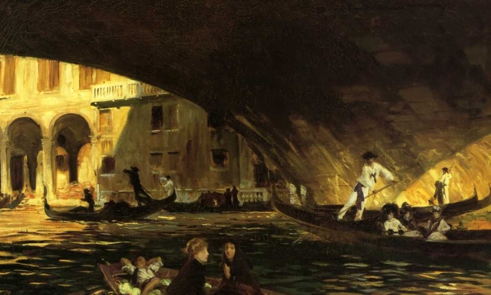 Wall Art Painting id:92887, Name: The Rialto, Venice, 1911, Artist: Sargent, John Singer