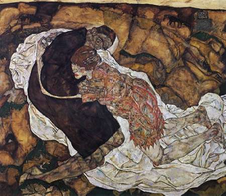 Wall Art Painting id:188092, Name: Death And Maiden, Artist: Schiele, Egon