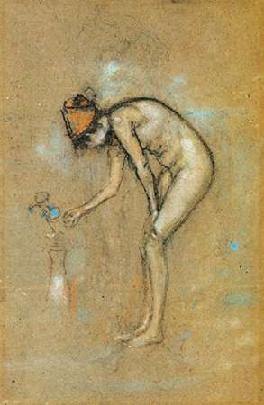 Wall Art Painting id:188252, Name: A Violet Note 1885, Artist: Whistler, James McNeill