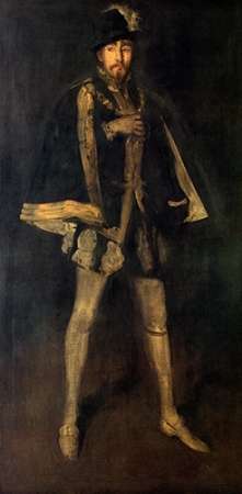 Wall Art Painting id:188254, Name: Arrangement In Black Sir Henry Irving 1876, Artist: Whistler, James McNeill