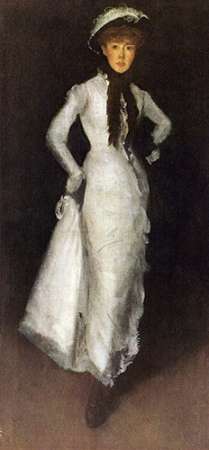 Wall Art Painting id:188255, Name: Arrangement In Black White, Artist: Whistler, James McNeill