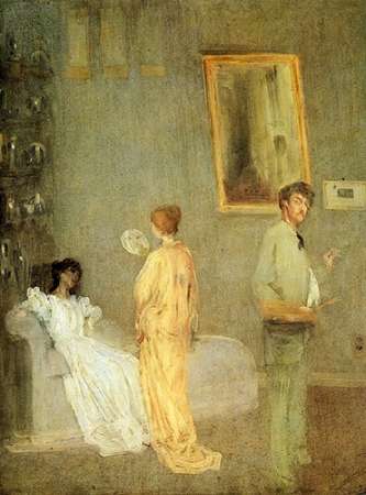 Wall Art Painting id:188258, Name: Artist In His Studio, Artist: Whistler, James McNeill