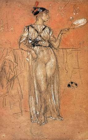 Wall Art Painting id:188262, Name: Black And Red 1892, Artist: Whistler, James McNeill