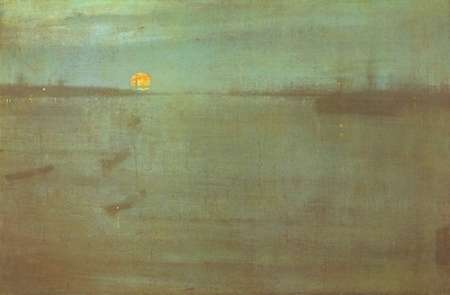 Wall Art Painting id:188293, Name: Nocturne Blue And Gold Southampton Water 1872, Artist: Whistler, James McNeill