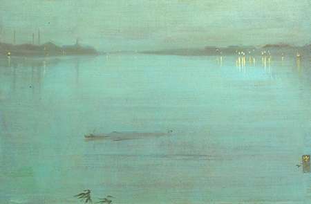 Wall Art Painting id:188296, Name: Nocturne Blue And Silver Cremorne Lights 1872, Artist: Whistler, James McNeill