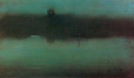 Wall Art Painting id:188297, Name: Nocturne Grey And Silver 1873, Artist: Whistler, James McNeill