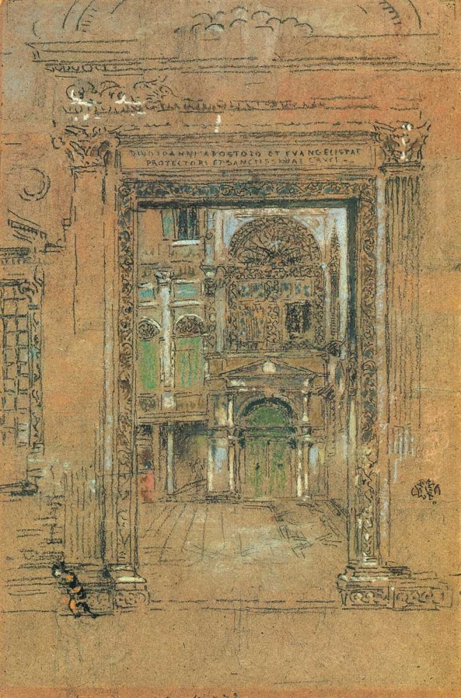 Wall Art Painting id:93016, Name: San Giovanni Apostolo Et Evangelistae 1880, Artist: Whistler, James McNeill