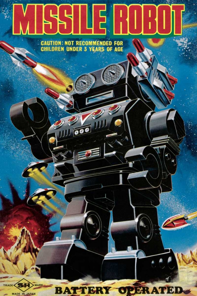 Art Print: Missile Robot