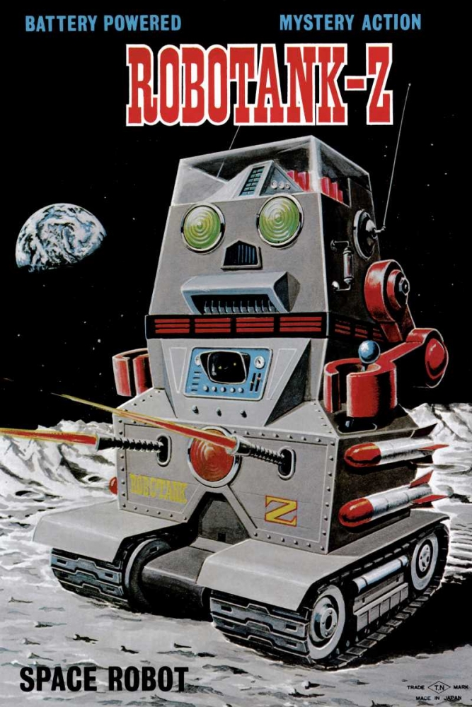 Art Print: Robotank-Z Space Robot