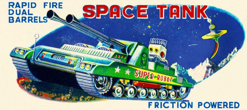 Art Print: Rapid Fire Dual Barrell Space Tank