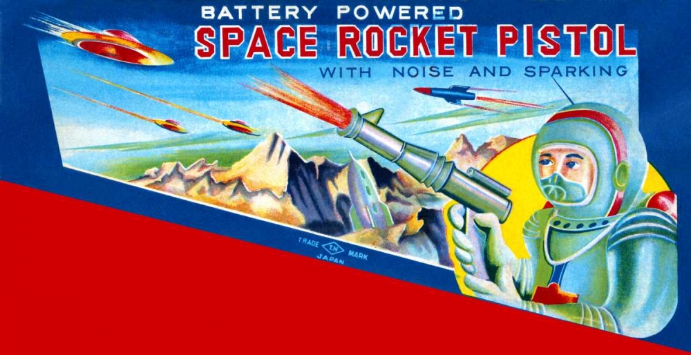 Art Print: Space Rocket Pistol