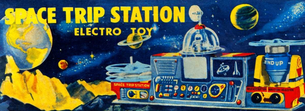 Art Print: Space Trip Station Electro Toy