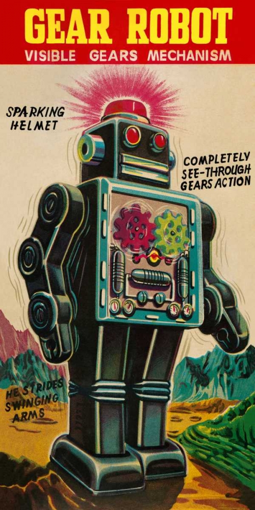 Art Print: Gear Robot